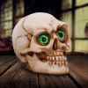 Eyes Wide Open (Green) Decorative Resin Skull – billede 5