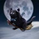 Familiar Flight Decorative Resin Cat Figurine