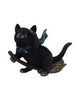 Witch Cat Lantern Figurine