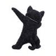 Hex and Flex Humorous Gothic Black Cat Figurine