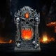 Gothic LED Skull Door to the Underworld 22cm
