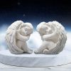 Set of 2 Sleeping Cherub Figurines 12.5cm