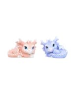 Coralscale Hatchling Dragon Figurines Set of 3 9cm