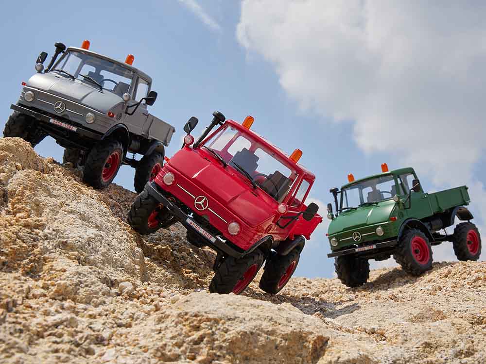 Fjernstyret Mercedes-Benz Unimog - FCX24 crawler 1:24
