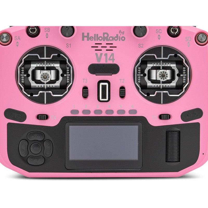 V14 MAX OLED 2,4GHz 4in1 LBT Radio (Multimode - M2) - Black/Pink