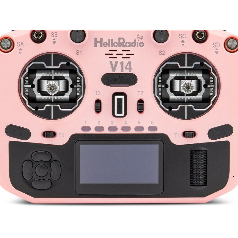 V14 MAX OLED 2,4GHz 4in1 LBT Radio (Multimode - M2) - Black/Pink