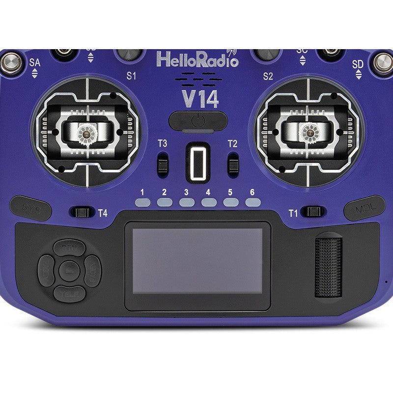V14 MAX OLED 2,4GHz ELRS LBT Radio (Multimode - M2) - Black/Blue