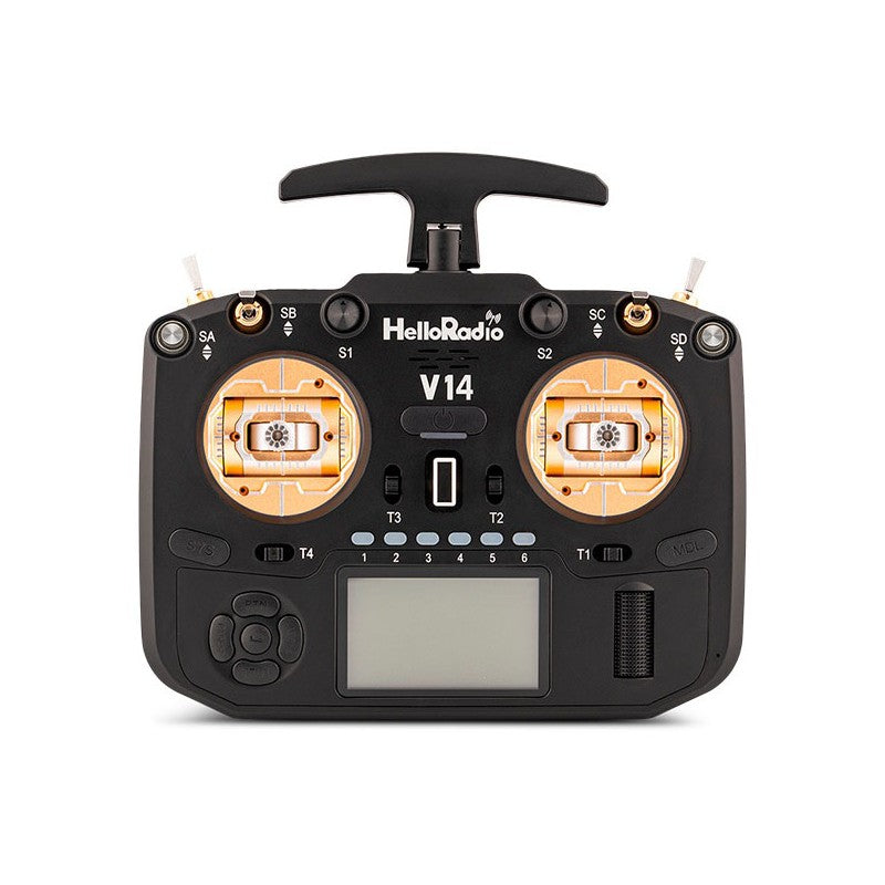V14 MAX OLED 2,4GHz ELRS LBT Radio (Multimode - M2) - Black/gold