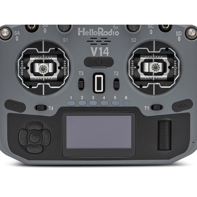 V14 MAX OLED 2,4GHz ELRS LBT Radio (Multimode - M2) - Black/Grey