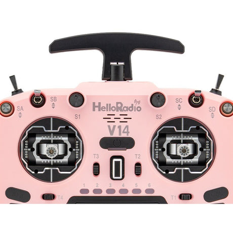 V14 MAX OLED 2,4GHz ELRS LBT Radio (Multimode - M2) - Black/Pink