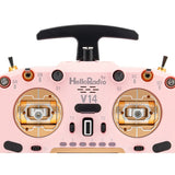V14 MAX OLED 2,4GHz ELRS LBT Radio (Multimode - M2) - Gold/Pink