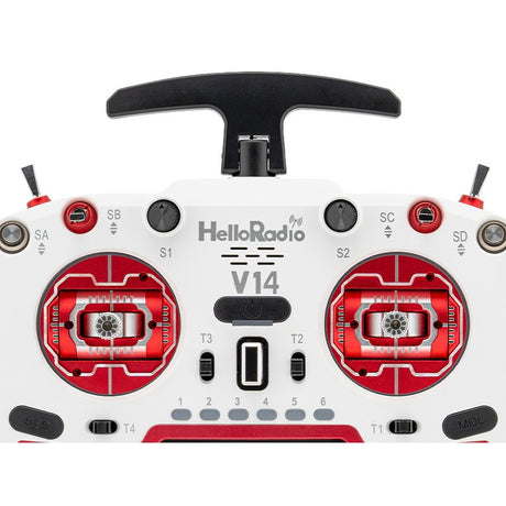 V14 MAX OLED 2,4GHz ELRS LBT Radio (Multimode - M2) - Red/White