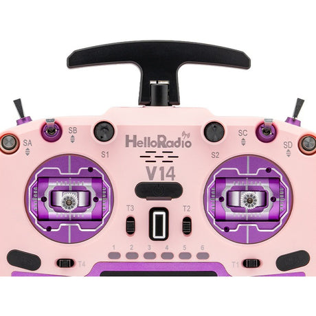V14 MAX R9 OLED 2,4GHz ELRS LBT Radio (Multimode - M2) - Purple/Pink