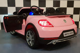 VW Beetle electric children's car 12 volts Pink