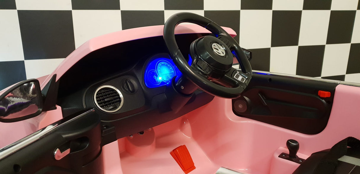 VW Beetle electric children's car 12 volts Pink