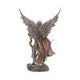 Bronzed Archangel Gabriel With Staff Religious Figurine 33.5cm