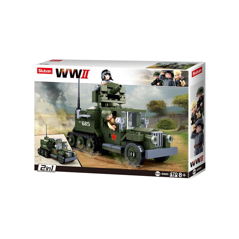 WWII - 2in1 Russian Half-Track Vehicle