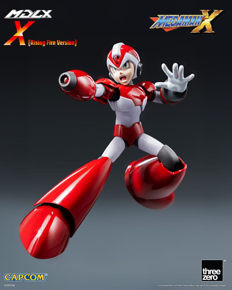 Mega Man MDLX Action Figure Rockman X / Mega Man X (Rising Fire Version) 12 cm