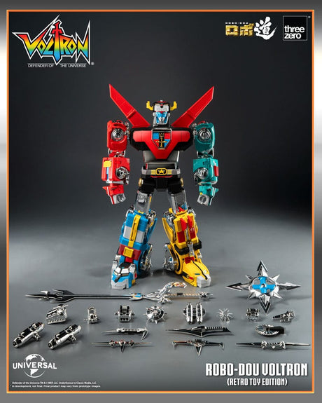 Voltron: Defender of the Universe Robo-Dou Action Figure Voltron Retro Toy Edition 27 cm
