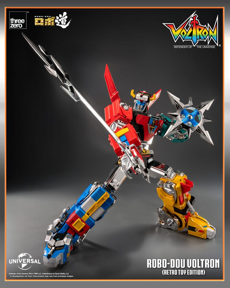 Voltron: Defender of the Universe Robo-Dou Action Figure Voltron Retro Toy Edition 27 cm