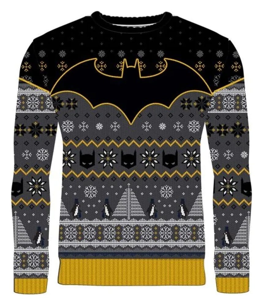 Batman Christmas Sweater Penguin Size L