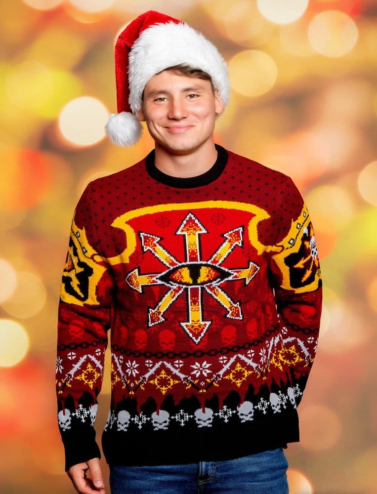Warhammer 40,000 Christmas Sweater Chaos Size M