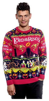 Lord Of The Rings Christmas Sweater One Sweater To Rule Them All Size XL