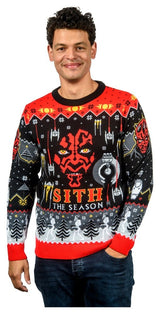 Star Wars Christmas Sweater Sith Size L