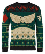 Warhammer 40,000 Christmas Sweater Dark Angels Size M