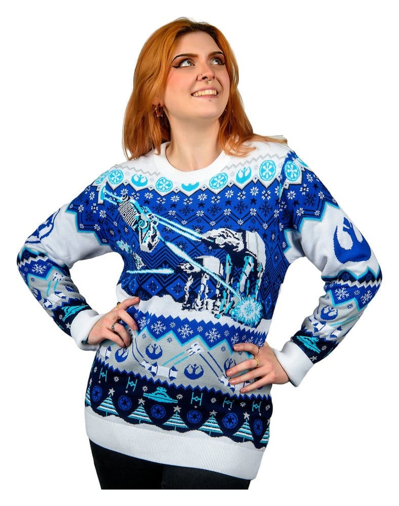 Star Wars Christmas Sweater AT-AT Assault Size