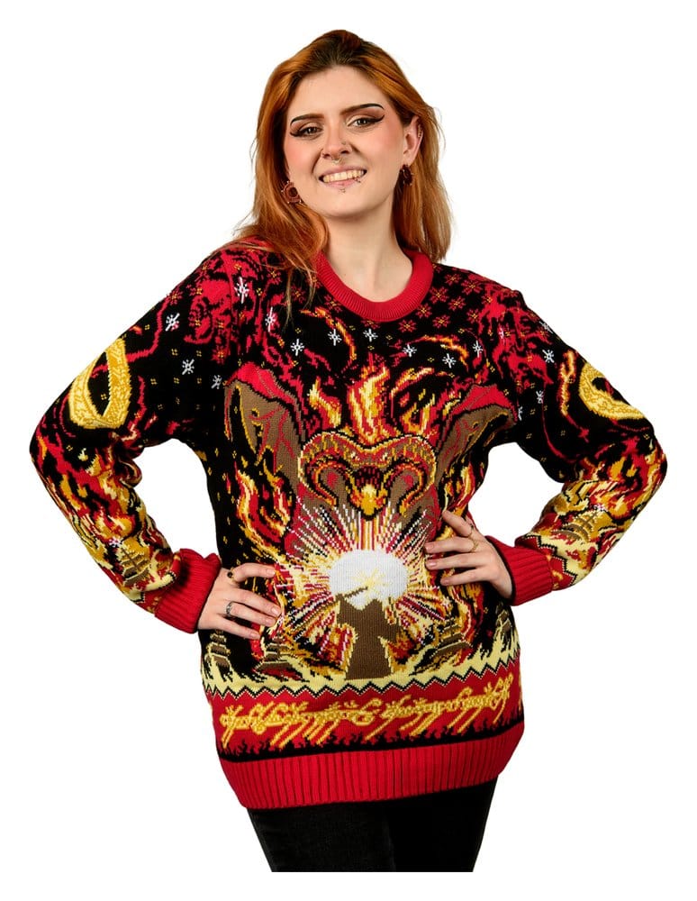Lord of the Rings Christmas Sweater Balrog Size L