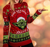 Star Wars Christmas Sweater Yoda Size L