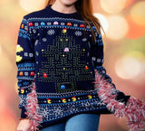 Pac-Man Christmas Sweater Size XL