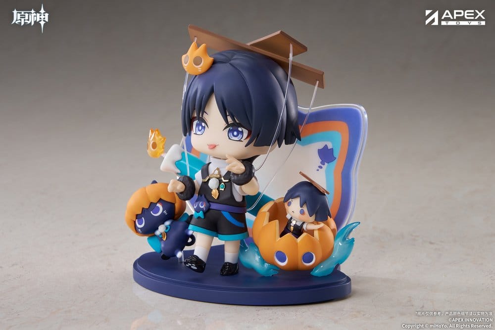 Genshin Impact You Ye Qi Xiang Series Chibi Chara PVC Statue Wanderer 10 cm