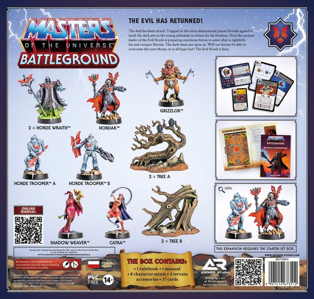 Masters of the Universe: Battleground Miniatures Game Wave 4: The Power of the Evil Horde *French Version*