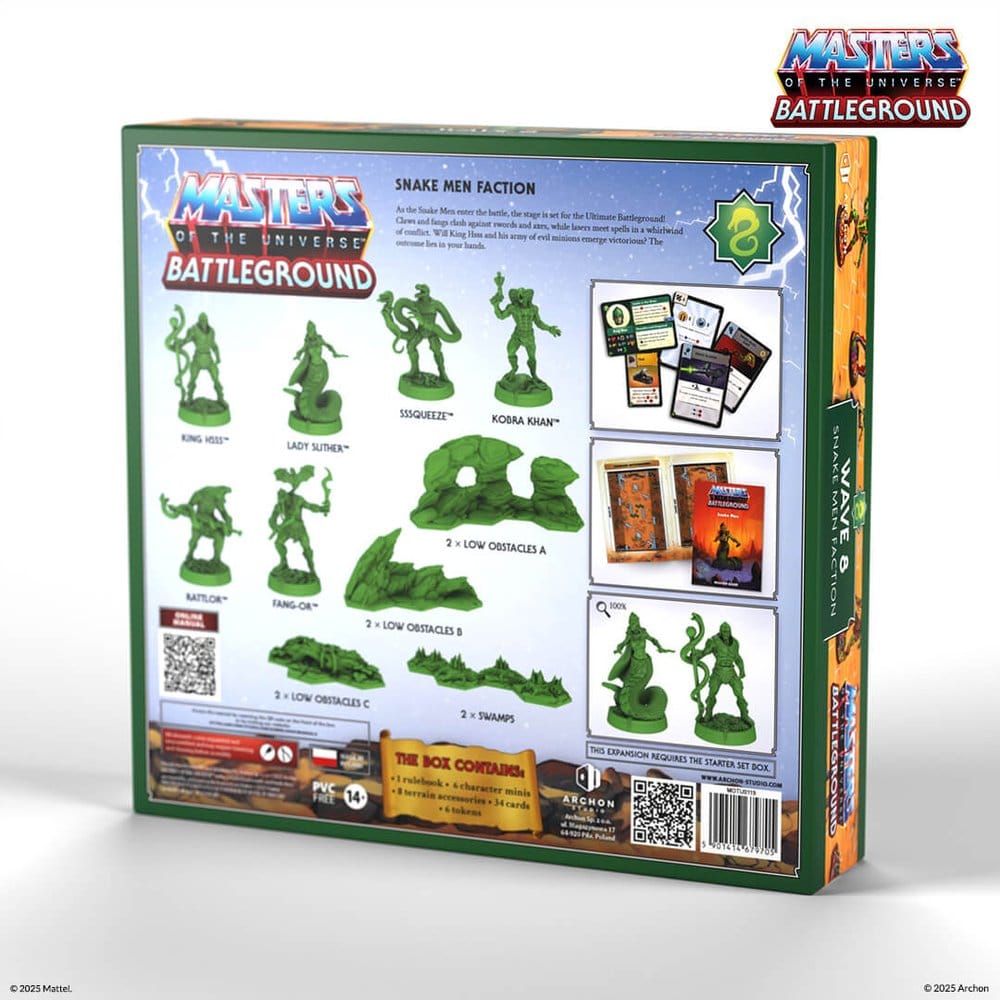 Masters of the Universe: Battleground Miniatures Game Wave 8: Snake Men Faction *Italian Version*