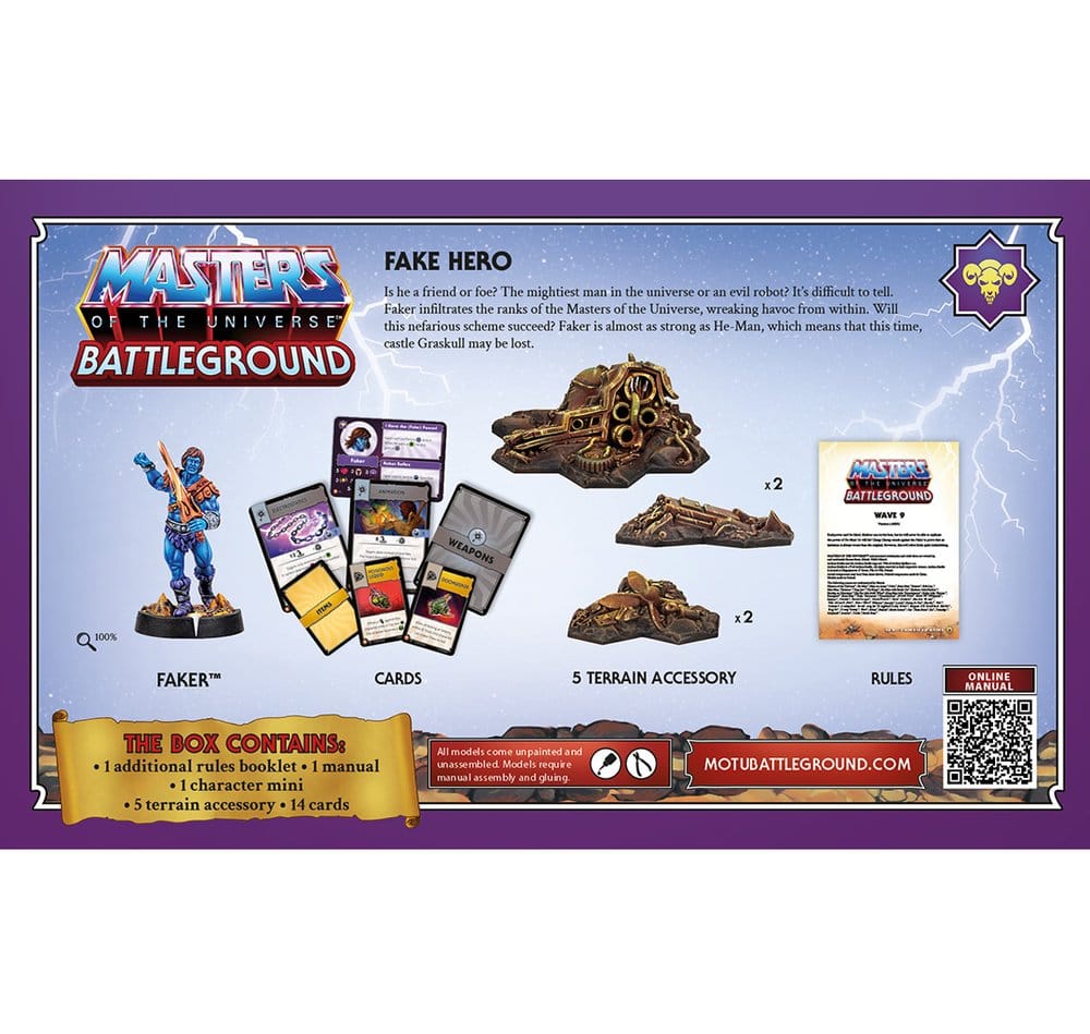Masters of the Universe: Battleground Miniatures Game Wave 9: Evil Warriors Faction *French Version*