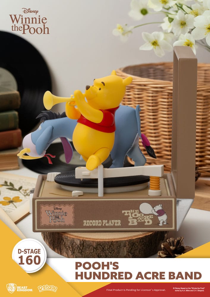 Winnie the Pooh Record Player Series PVC figure Pooh's Hundred Acre Band 12 cm