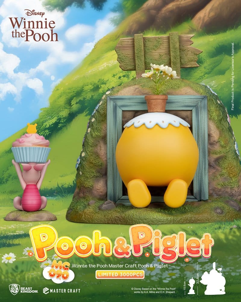 Disney Master Craft Statue Pooh & Piglet 33 cm