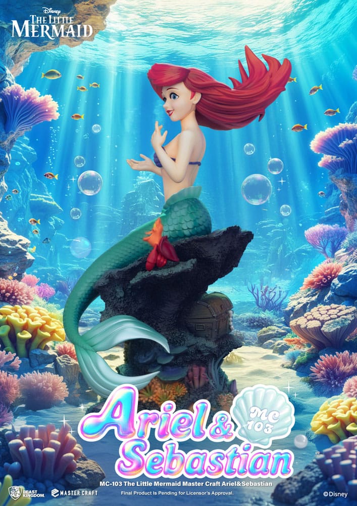The Little Mermaid Master Craft Statue Ariel & Sebastian 42 cm