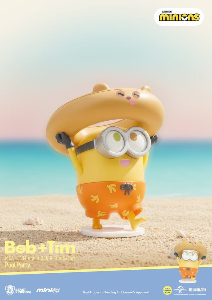 Minions Mini Egg Attack Blind Box Figures Minions bob & tim series 9 cm Assortment (6)