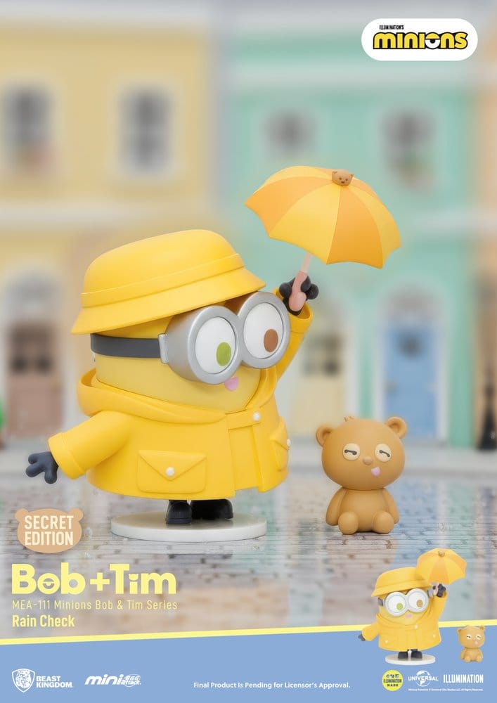 Minions Mini Egg Attack Blind Box Figures Minions bob & tim series 9 cm Assortment (6)