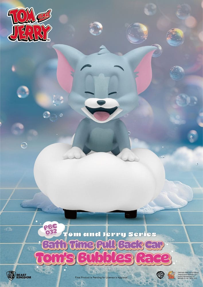 Tom & Jerry Pull Back Cars Bath Time Blind Box 6-Pack