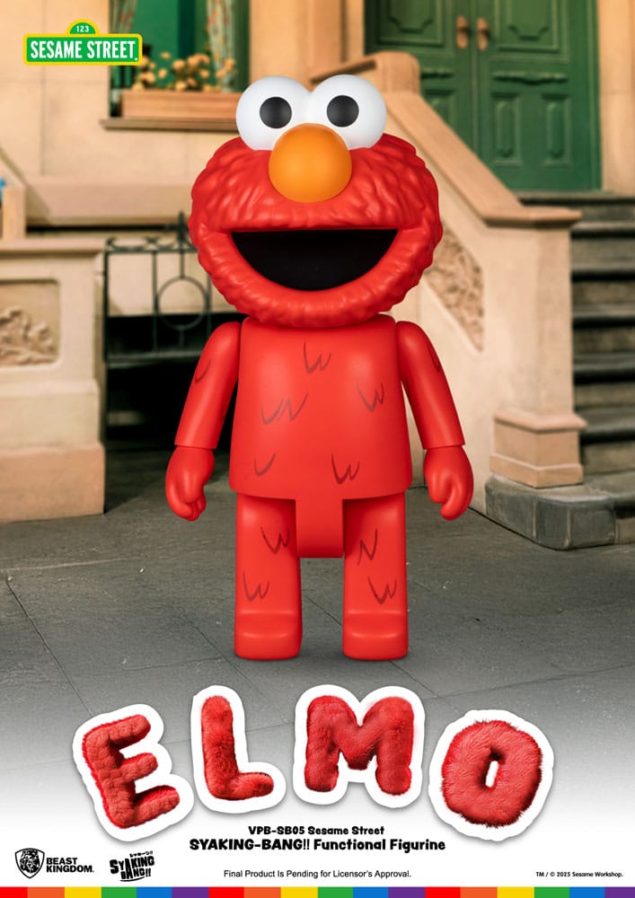 Sesame Street Syaking Bang Vinyl Piggy Bank Elmo 47 cm