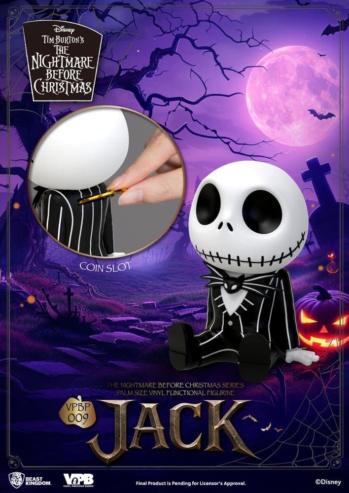 The Nightmare Before Christmas Palm Size Figure Bank Jack 12 cm
