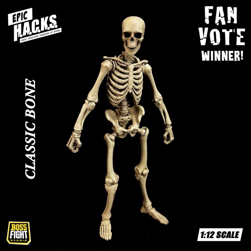 Epic &nbsp;H.A.C.K.S. Action Figure 1/12 Skeleton Blank Classic Bone