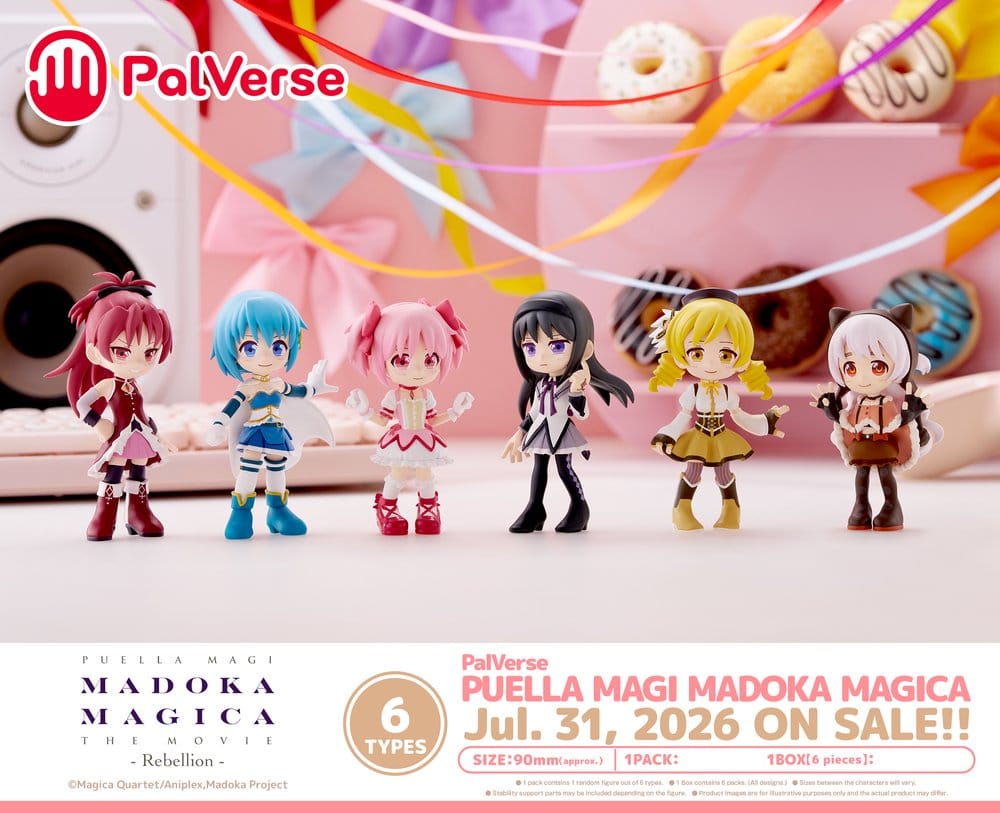 Puella Magi Madoka Magica PalVerse Collection PVC Figures Box Ver. 9 cm Assortment (6)