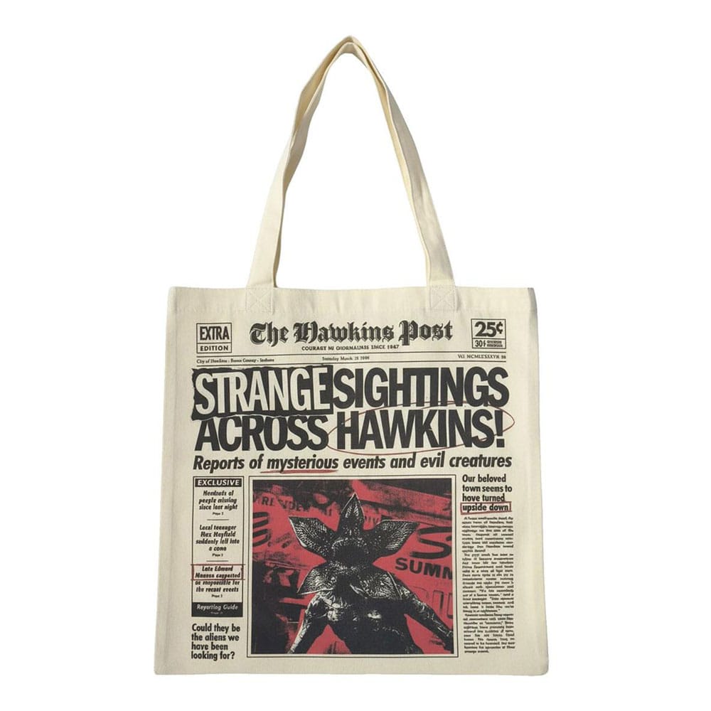 Stranger Things Tote Bag Newspaper