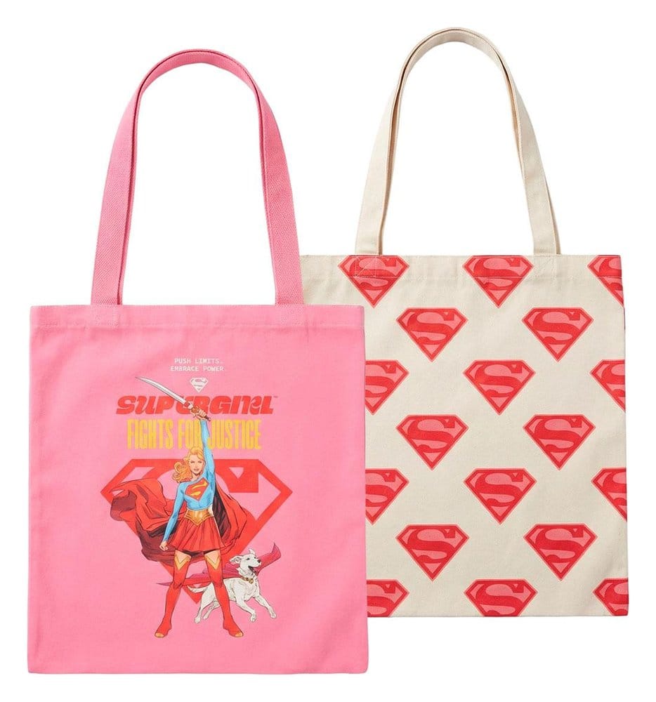DC Comics Tote Bags 2-Pack Superman Supergirl