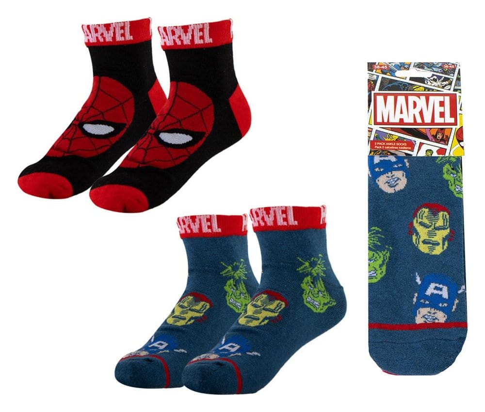 Marvel Socks 2-Pack Short 38-45